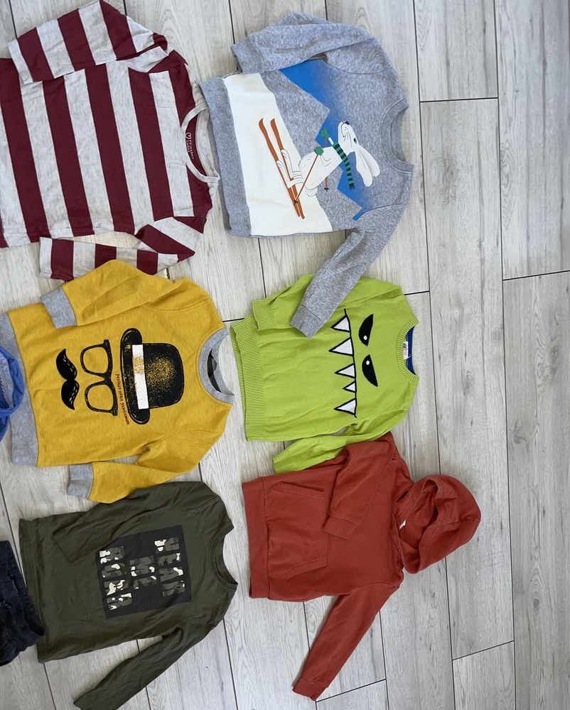 Paczka ciuchow  dla chlopca 110-116 f&f primark hm