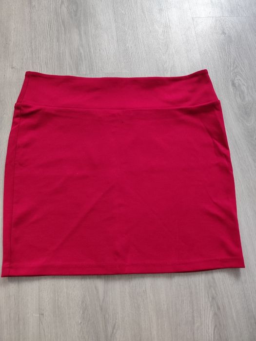 Czerwona świąteczna spódniczka mini french collection M/L