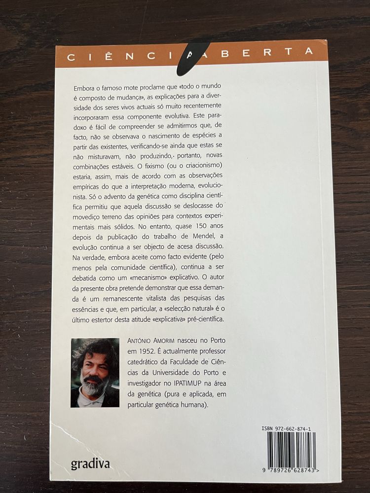 A espécie das origens de António Amorim genética