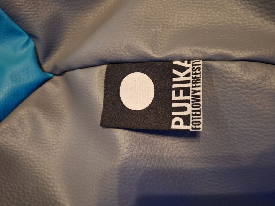 Pufa piłka duża szaroniebieska