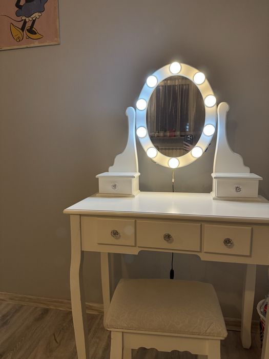 Toaletka używana ze śladami