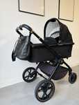 Czarny wozek Venicci Tinum 2.0. + dodatki stylish black