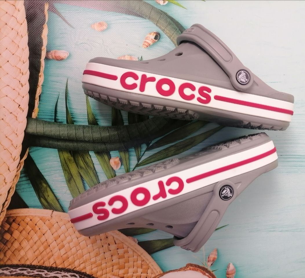 Жіночі крокси Crocs Bayaband сірі розпродаж