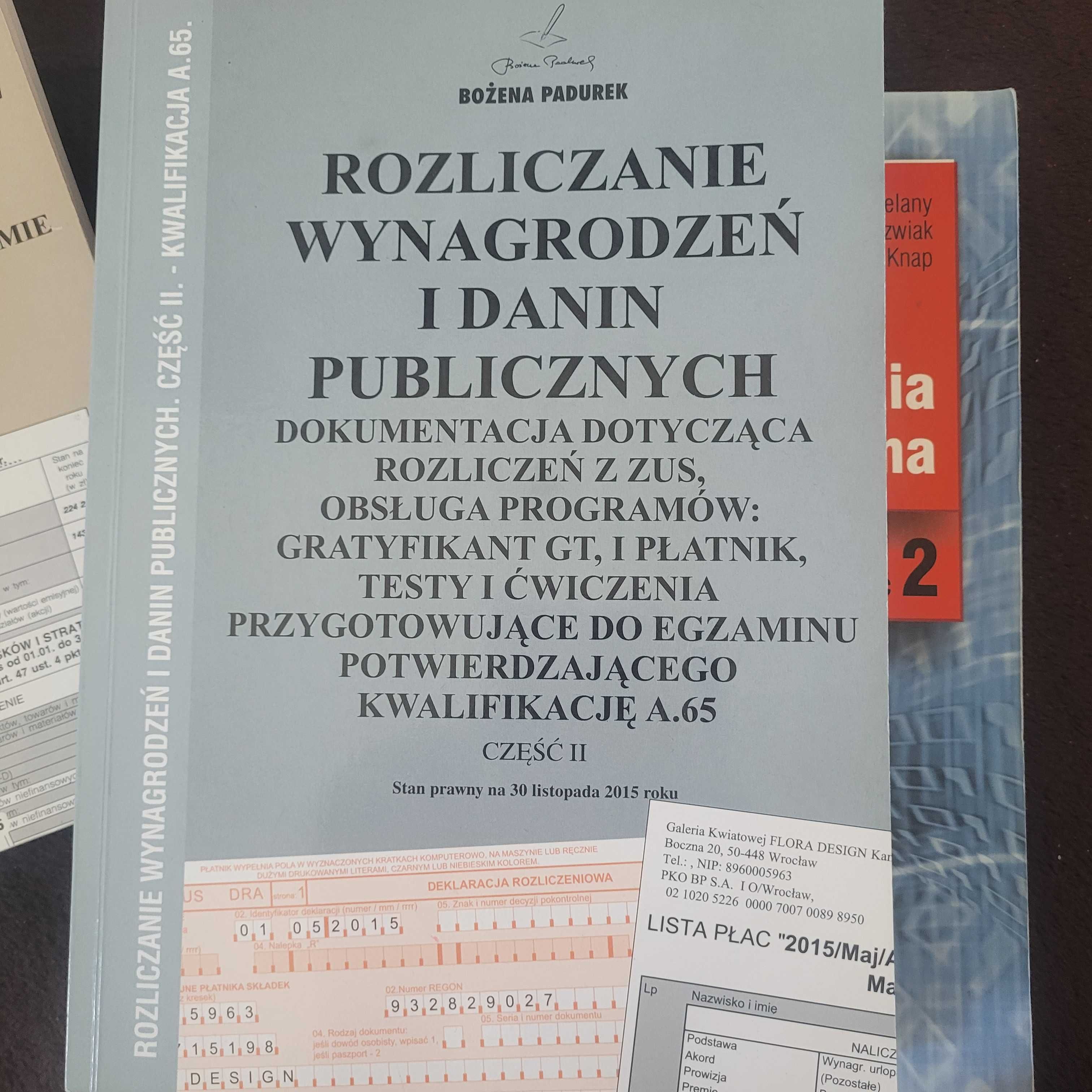 Książka  rozliczenie wynagrodzeń i danin publicznych