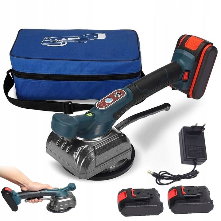 Przyssawka Wibracyjna Do Płytek Wibrator Do Poziomowania 2000mah 21v 2