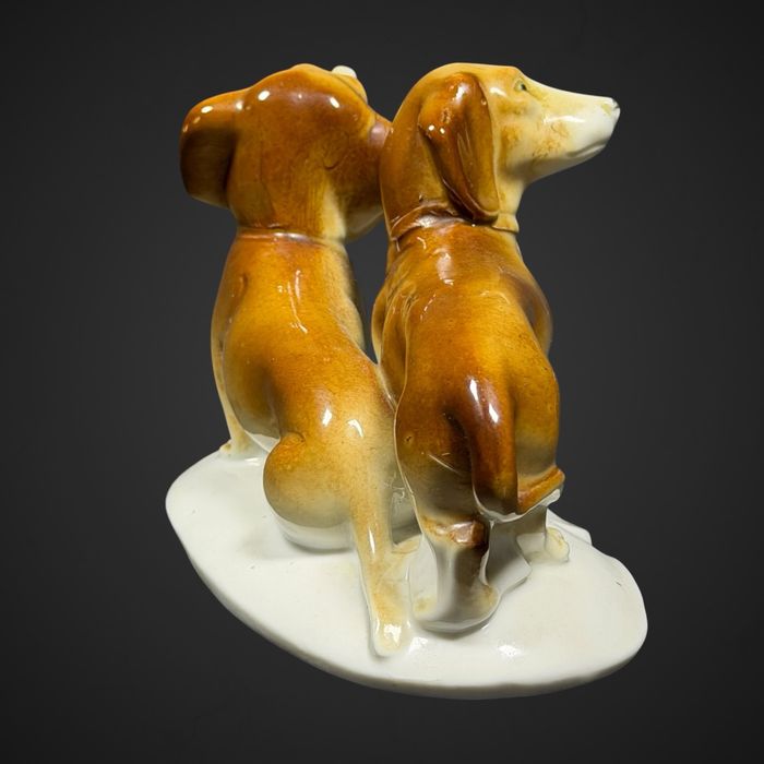 Figurka porcelanowa psy jamniki Foreign B51/110831