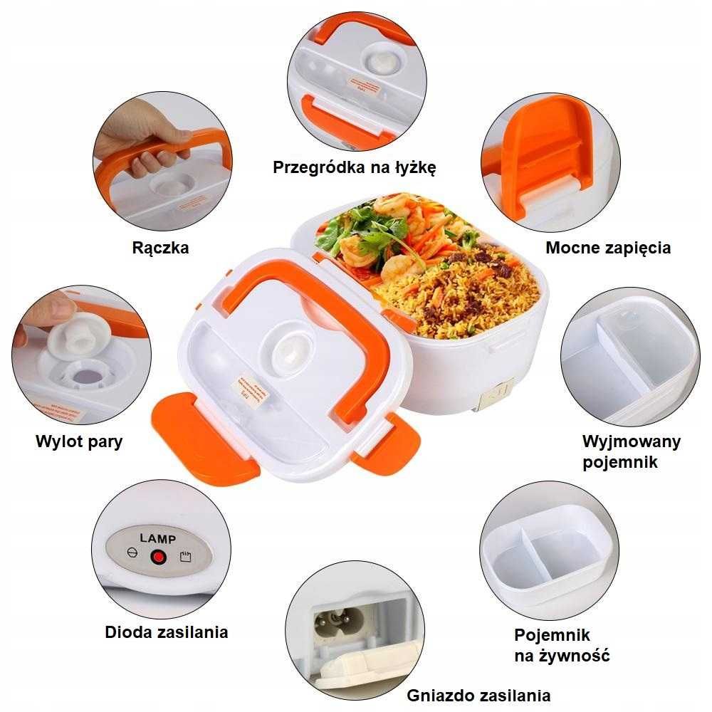 Lunchbox Elektryczny Podgrzewacz Jedzenia 230v Pojemnik na Żywność 1L