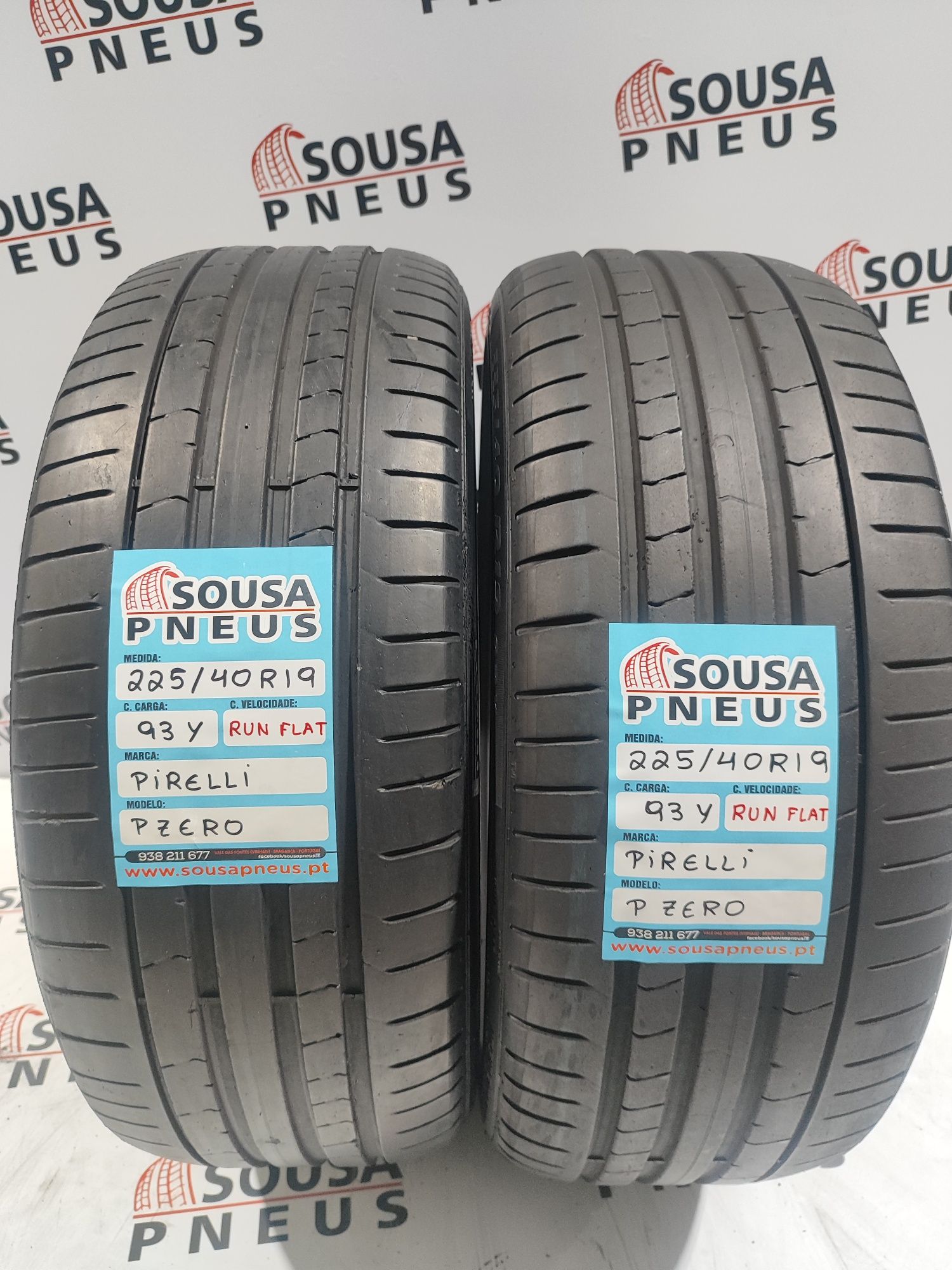 2 pneus semi novos 225-40R19 Pirelli RFT - Oferta dos Portes