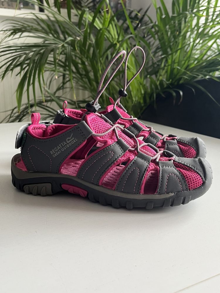 Regatta buty sandały trekkingowe EUR34 21cm sandałki na rzepy jak nowe