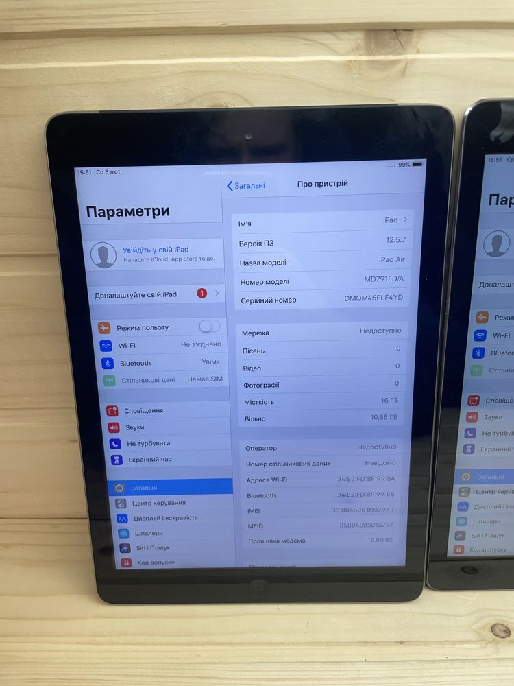 Ipad air 1 16 gb wi-fi LTE