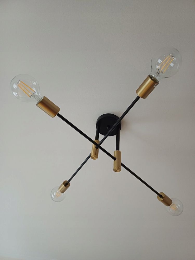 Lampa żyrandol industrialny