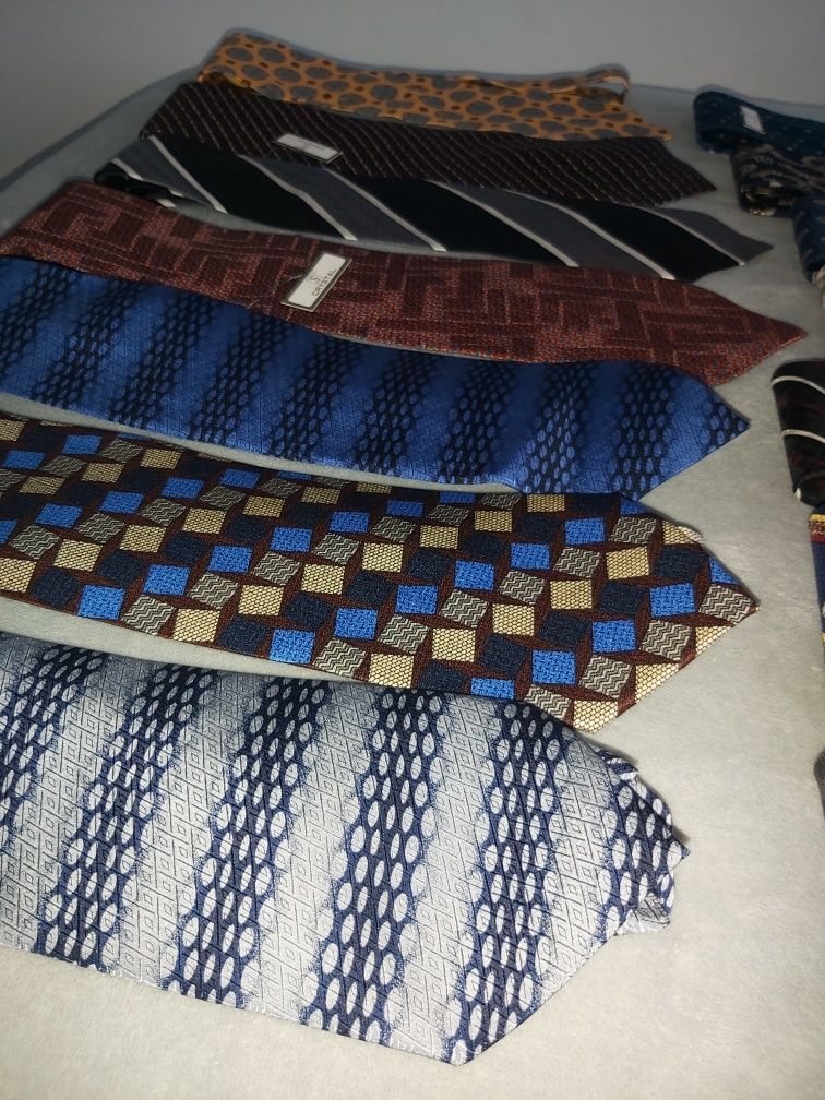 Krawat krawaty 14 sztuk zestaw paczka jedwabne 100% silk! PIĘKNE NOWE
