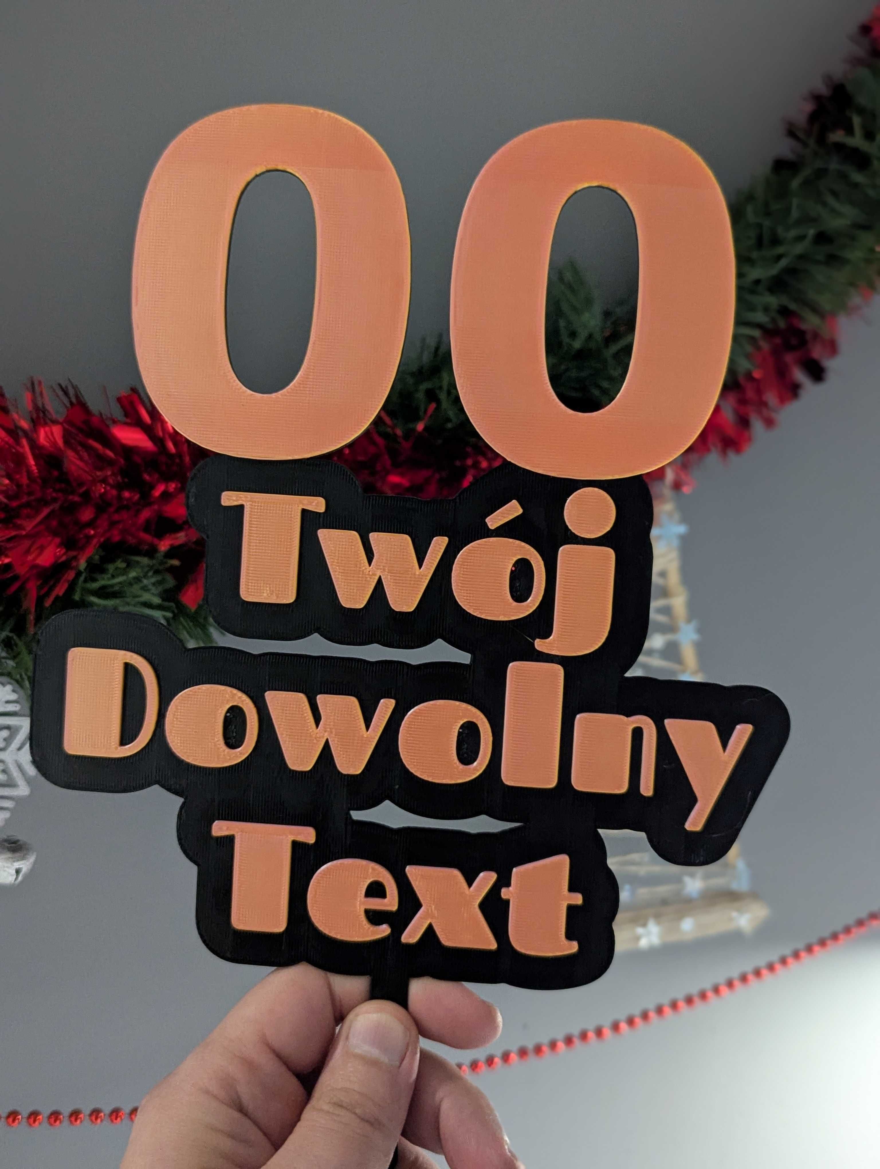 Topper / Tabliczki na torty urodzinowe i okolicznościowe na zamówienie