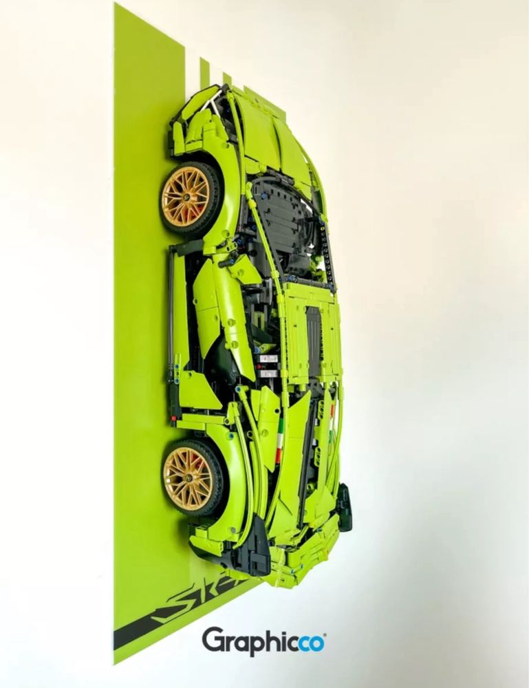 Expositor de Parede para Lego Technic 42115 Lamborghini Sián Acrilico