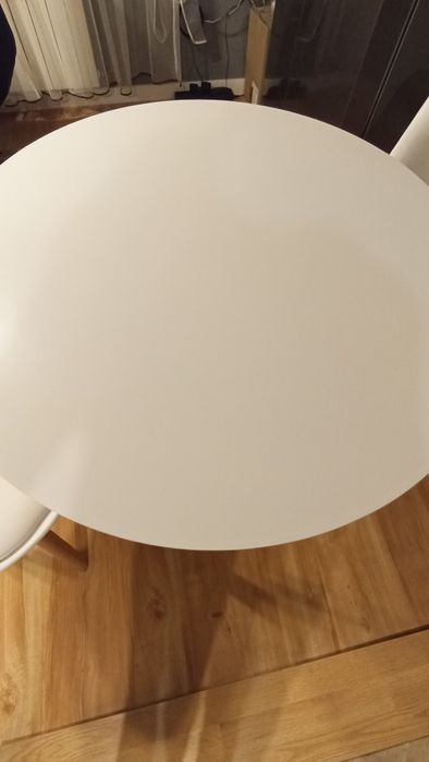 Stół 80+dwa krzesła styl skandynawski biały