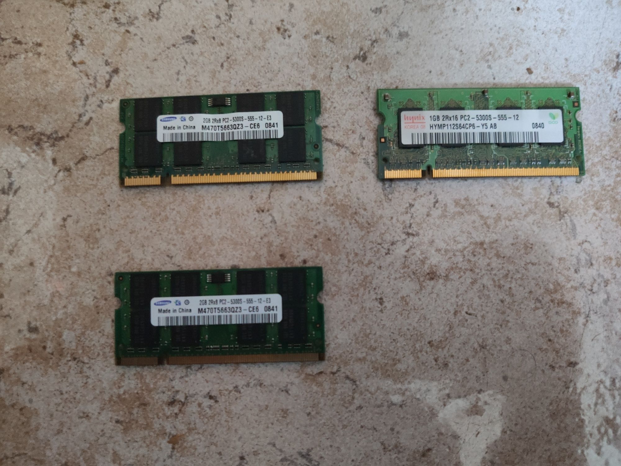 Memorias RAM PC2 Samsung e Hynix