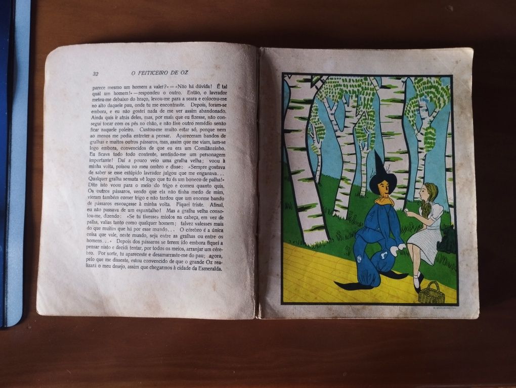Primeira edição em português de feiticeiro de oz de 1946