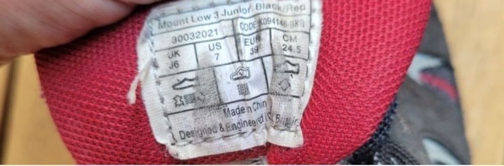 Трекінгові кросівки karrimor 39 кроссовки трекенговые осінні