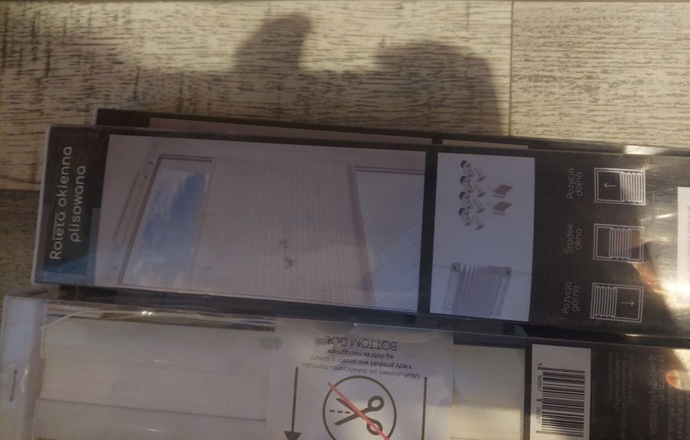 Nowe rolety okienne plisowane  6 sztuk