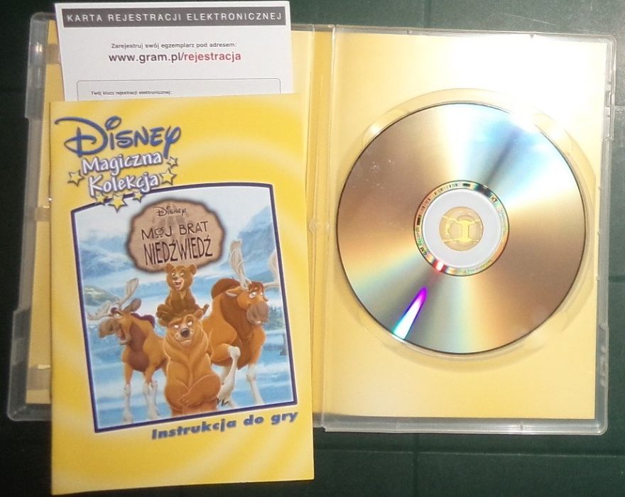 Magiczna kolekcja Mój brat niedźwiedź, jak nowa,Disney gra komputerowa