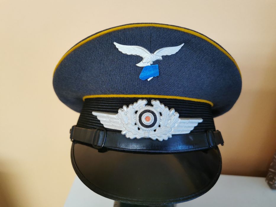 Niemiecka Czapka Wojskowa Luftwaffe oryginał