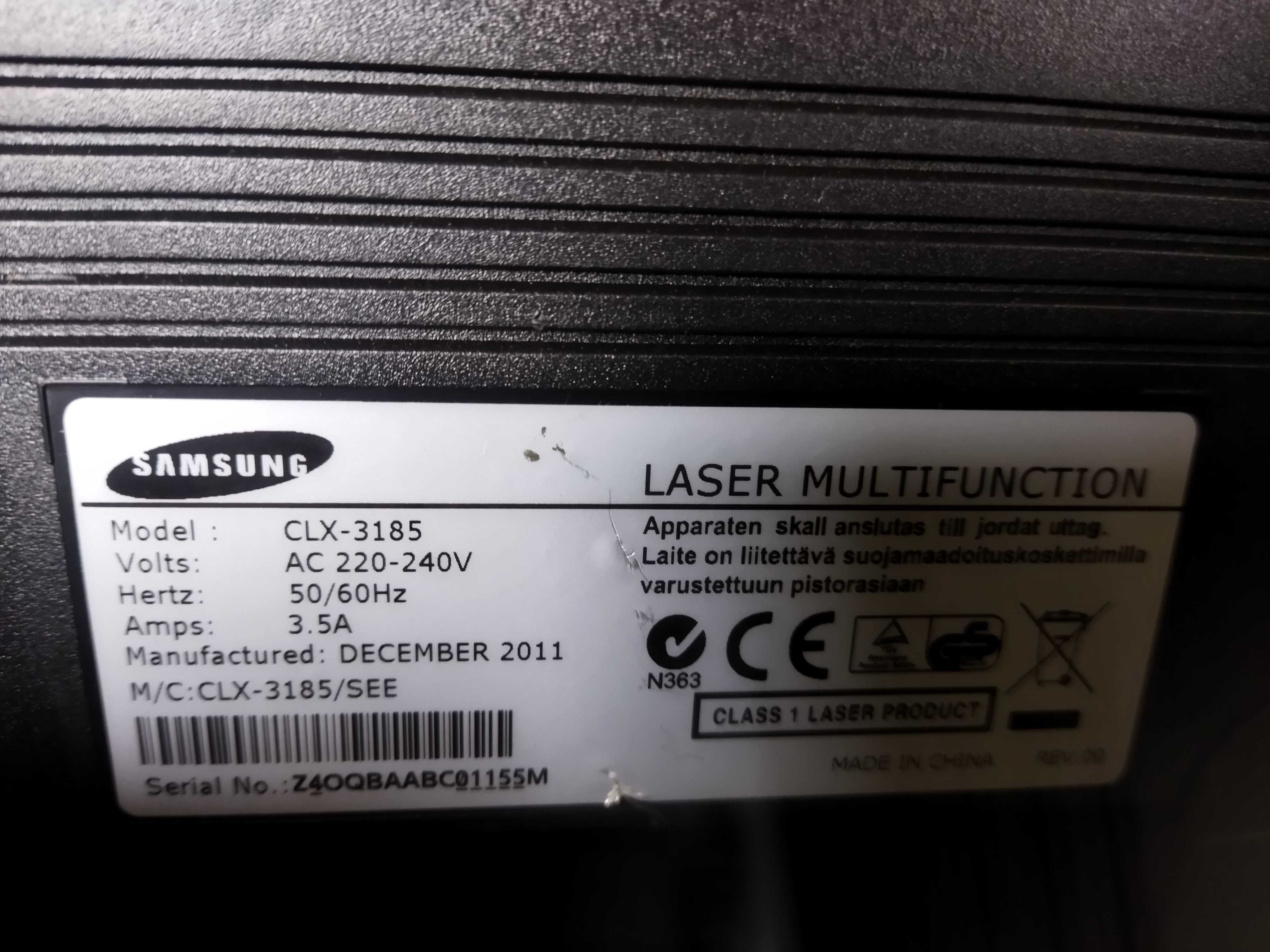 Drukarka laserowa Samsung CLX-3185FW