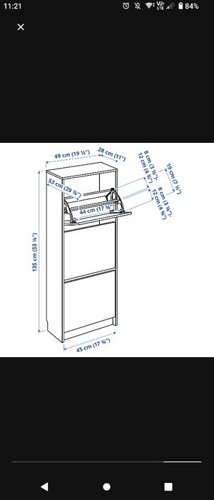 IKEA BISSA szafka na buty
