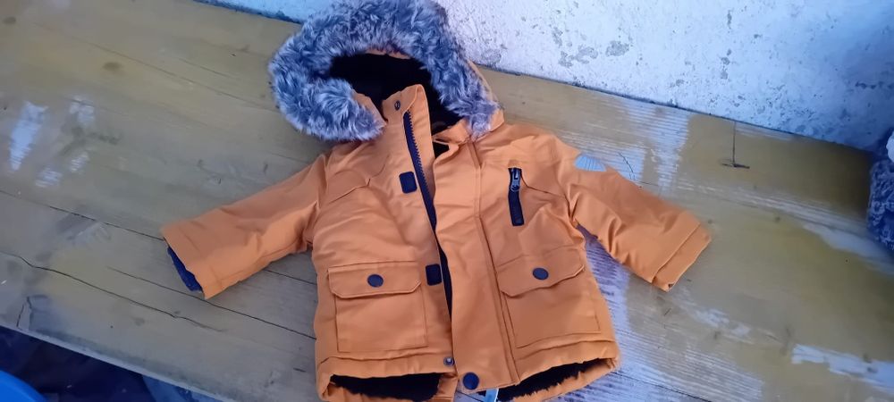 Casaco quente de inverno bebé tamanho até 6 meses