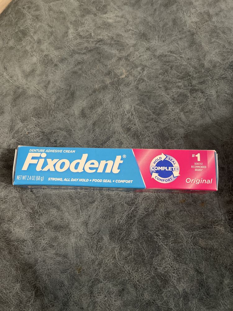 Fixodent фіксодент клей для зубних протезів, крем для протезов