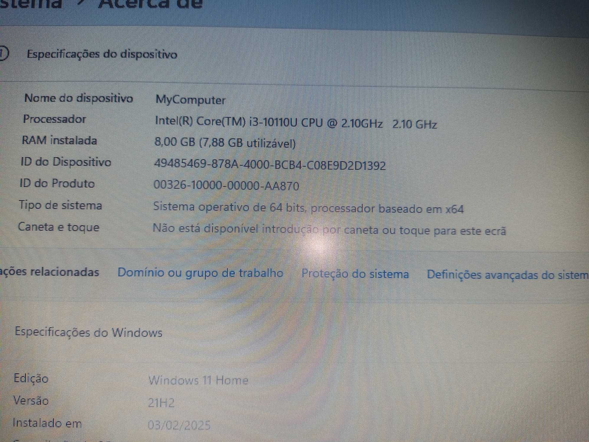 Computador Portátil INSYS PT1-140C - 14'' - Intel Core i3