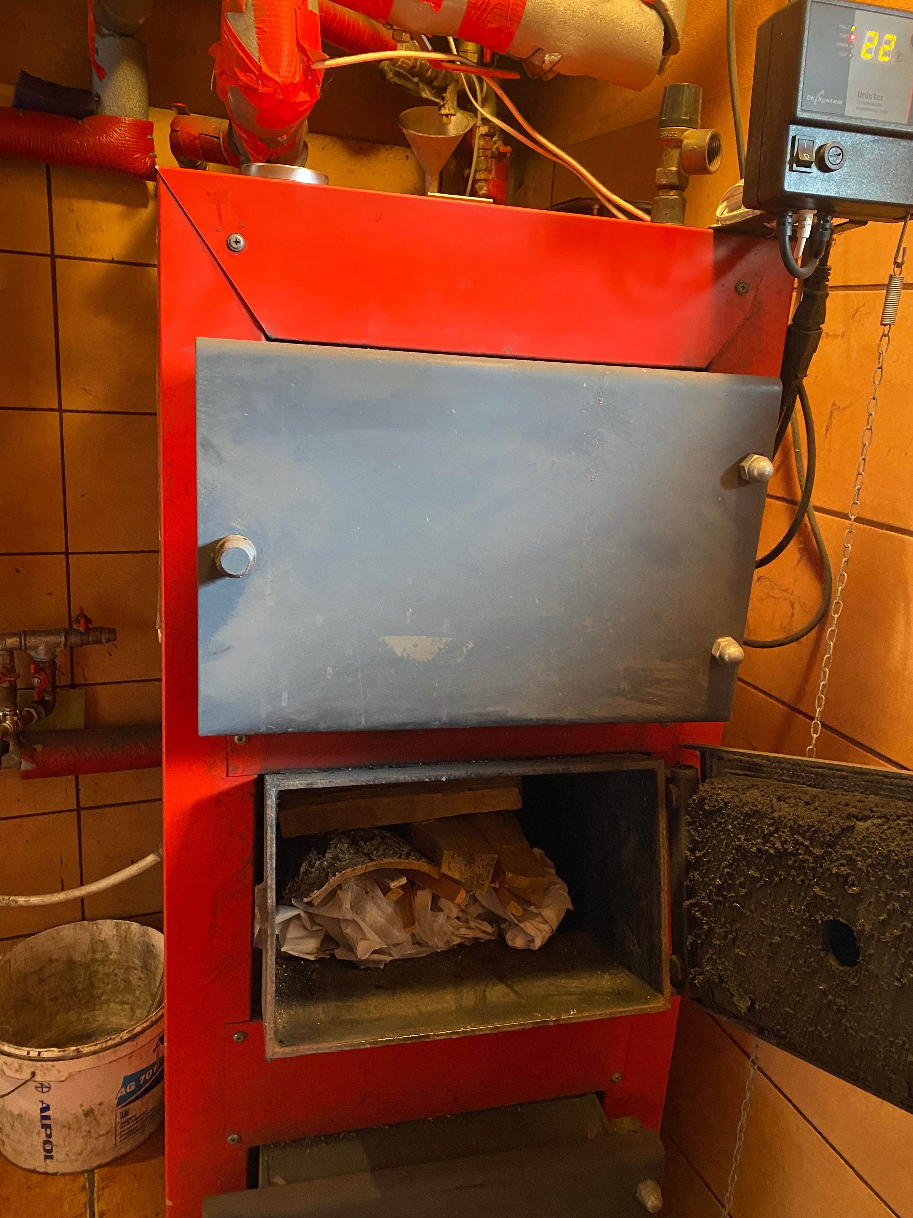 Kocioł Defro Optima Komfort Plus na paliwo stałe drzewo/węgiel 15Kw