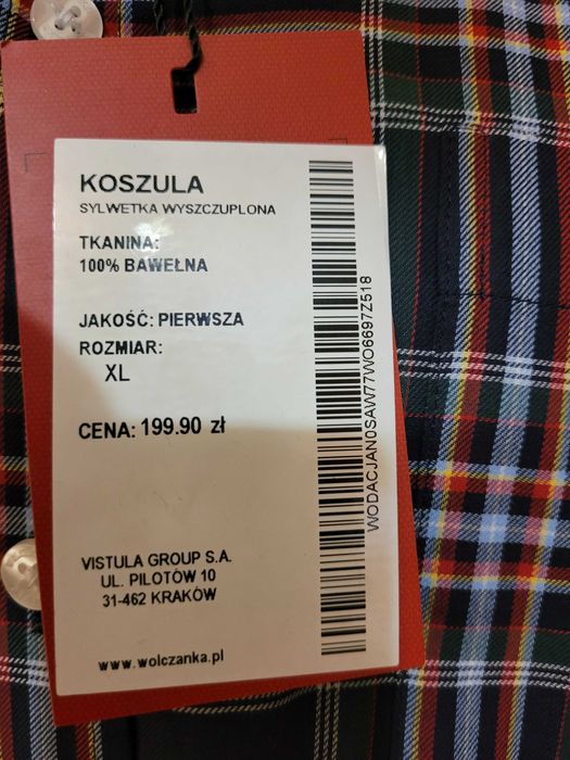 Oryginalna Koszula w Kratę od WÓŁCZANKI, LIMITOWANA EDYCJA
