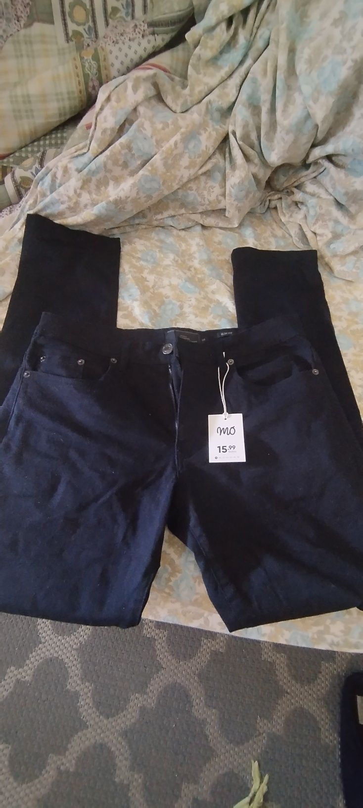 Calça sarja azul n38 MO