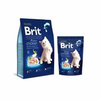 АКЦИЯ! Корм для котят Brit Premium Kitten с курицей 8 кг.