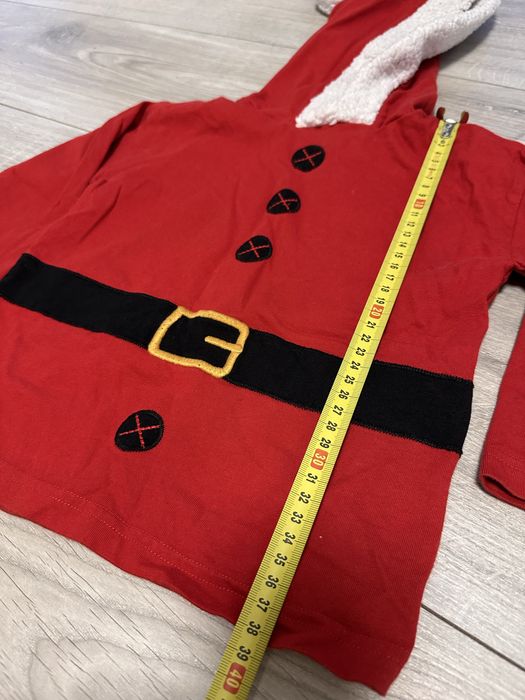 Кофта новогодняя лонгслив Санта 98 Эльф с шапочкой 104 Next