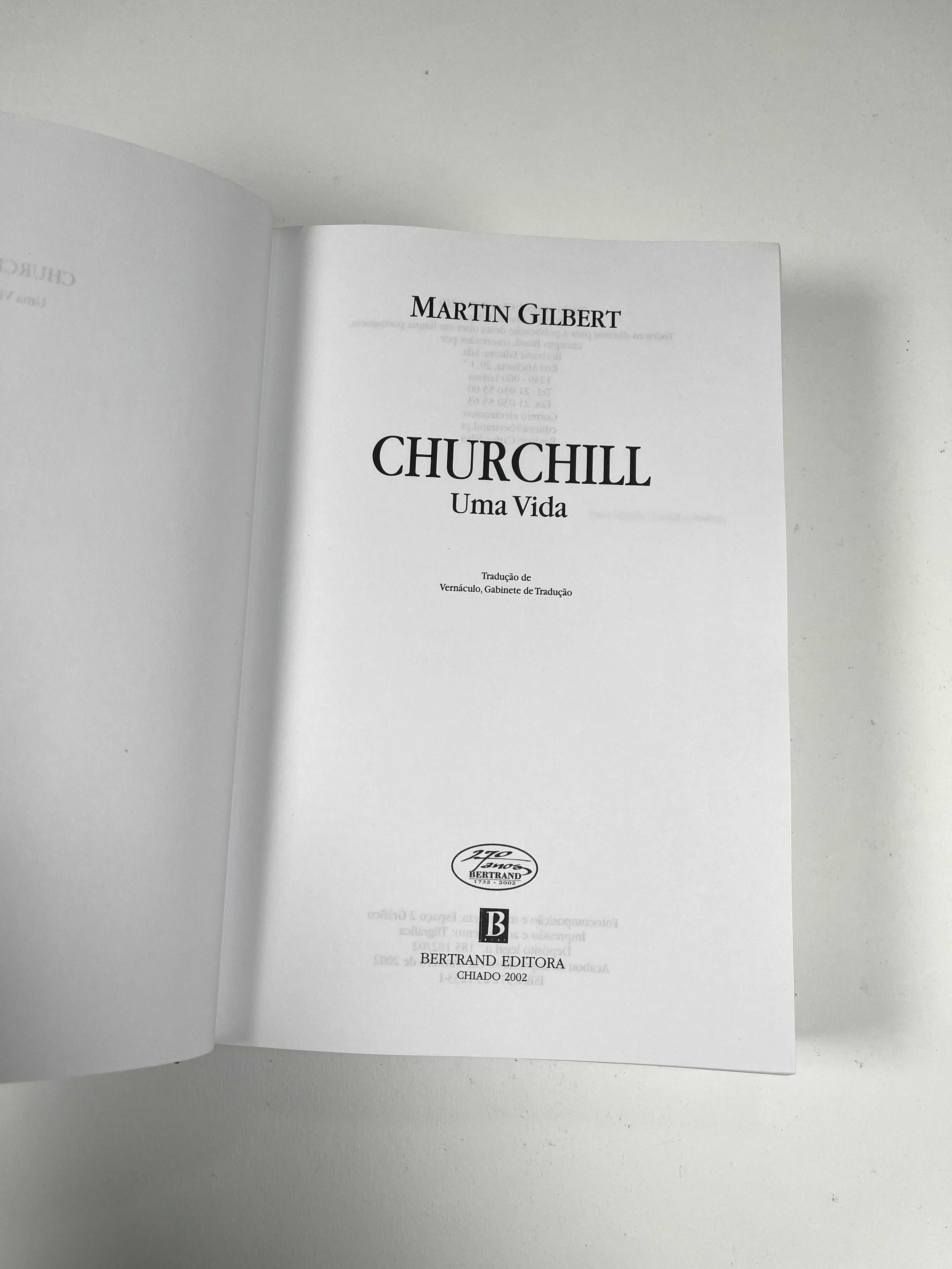 Winston Churchill Biografia Sir Martin Gilbert Bertrand Editora 2002