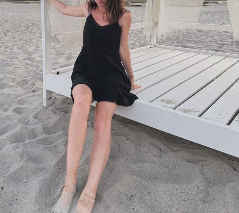 Zara сукня з мереживом