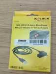 Delock kabel USB 2.0 A male > Micro-B male ze wskaźnikiem LED