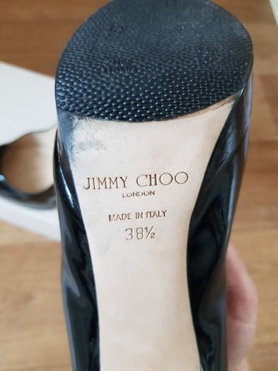 Туфли чёрные лаковые Jimmy choo р. 38,5