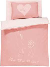 Комплект якісної рожевої постільної білизни для дівчинки Lupilu Німечч