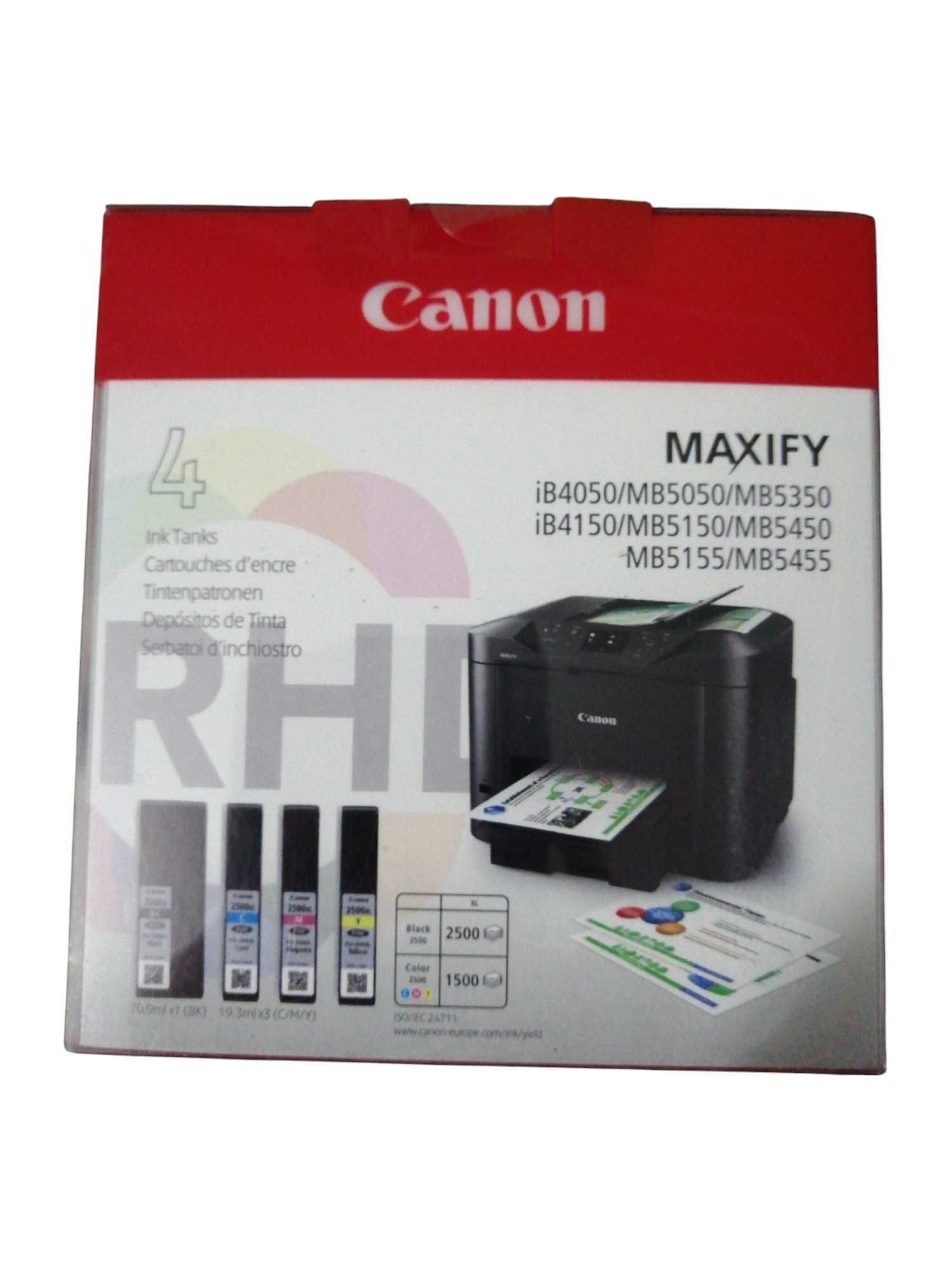 Tusz Canon Pgi-2500 Xl Multipack Bk C M Y