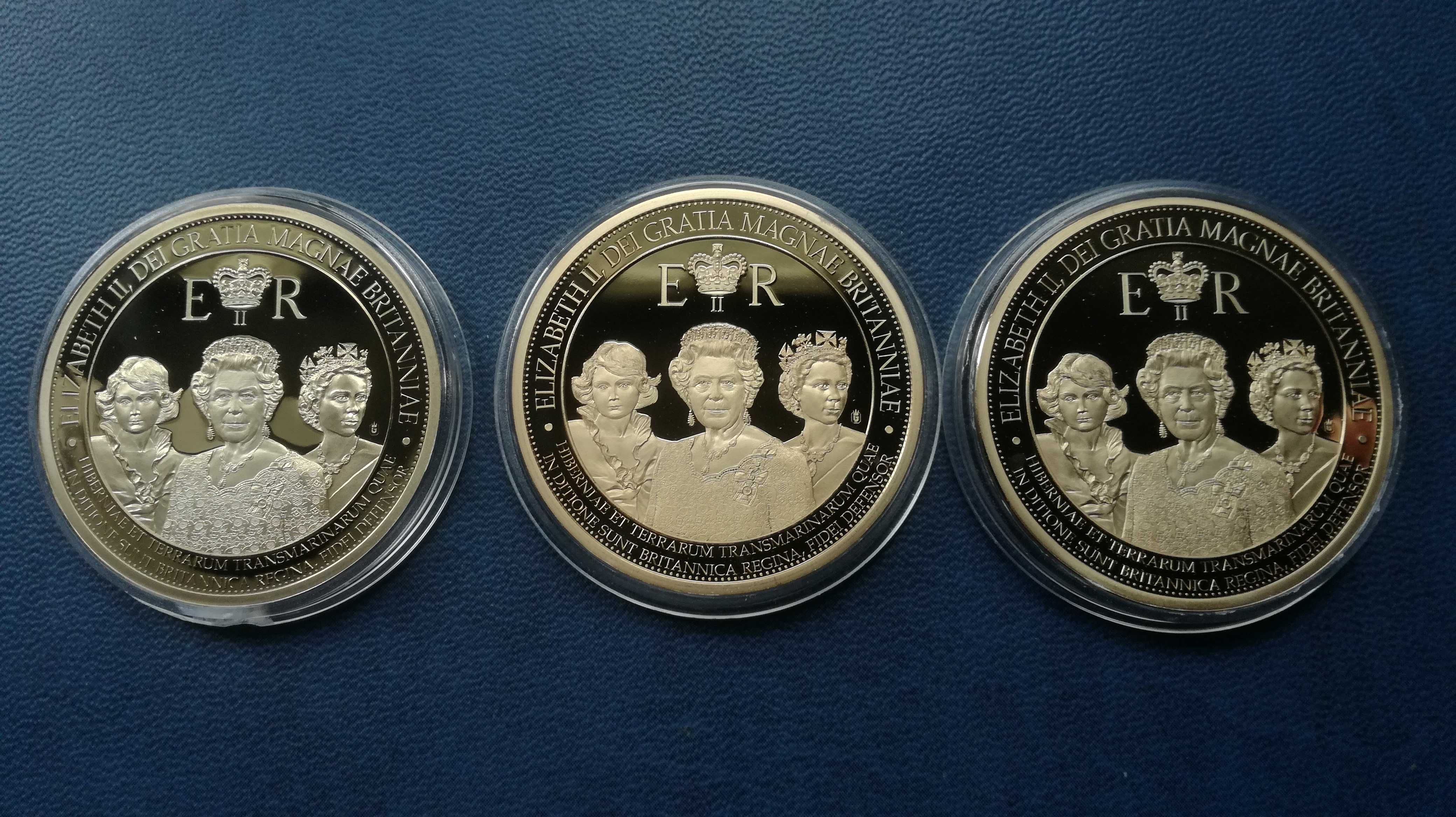 W.Brytania_Elżbieta II - 3 medale z serii jubileuszowej