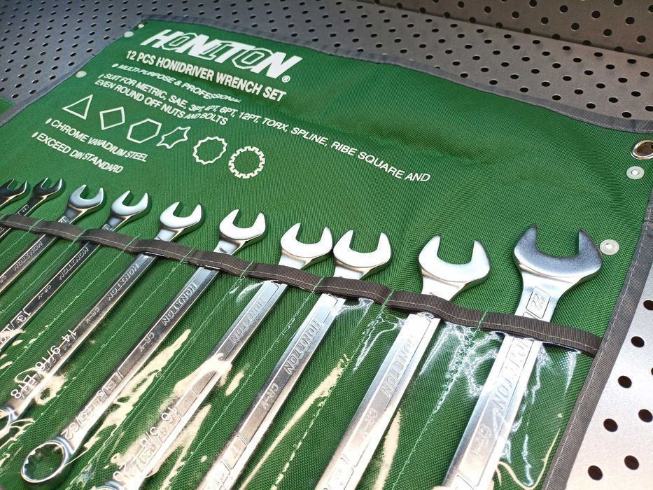 Klucze płasko-oczkowe 8-22mm 12el CrV Klucze torx klucze calowe klucze