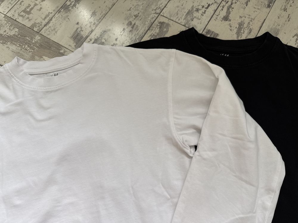 2 szt bluzeczek na długi rękaw H&M roz 146/152