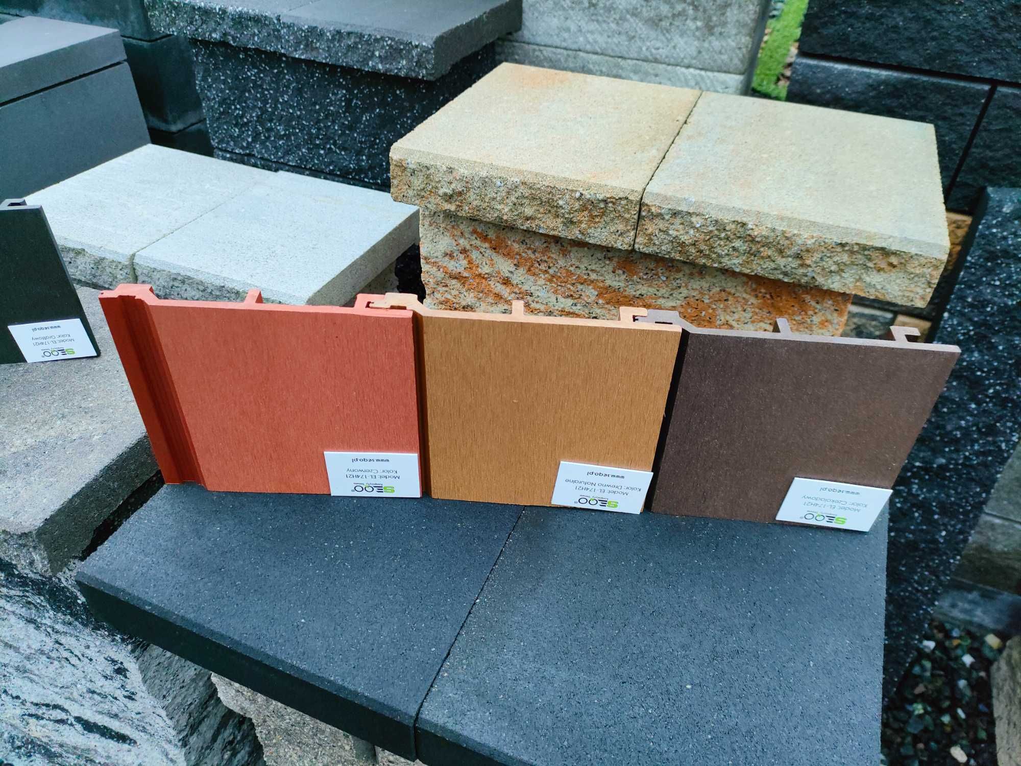 Deska elewacyjna drewno lamele panele kompozytowe kompozyt elewacja