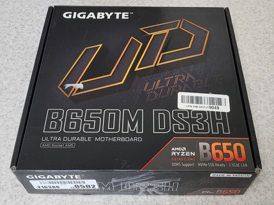 Материнська плата Gigabyte B650M DS3H (sAM5, AMD B650, PCI-Ex16)