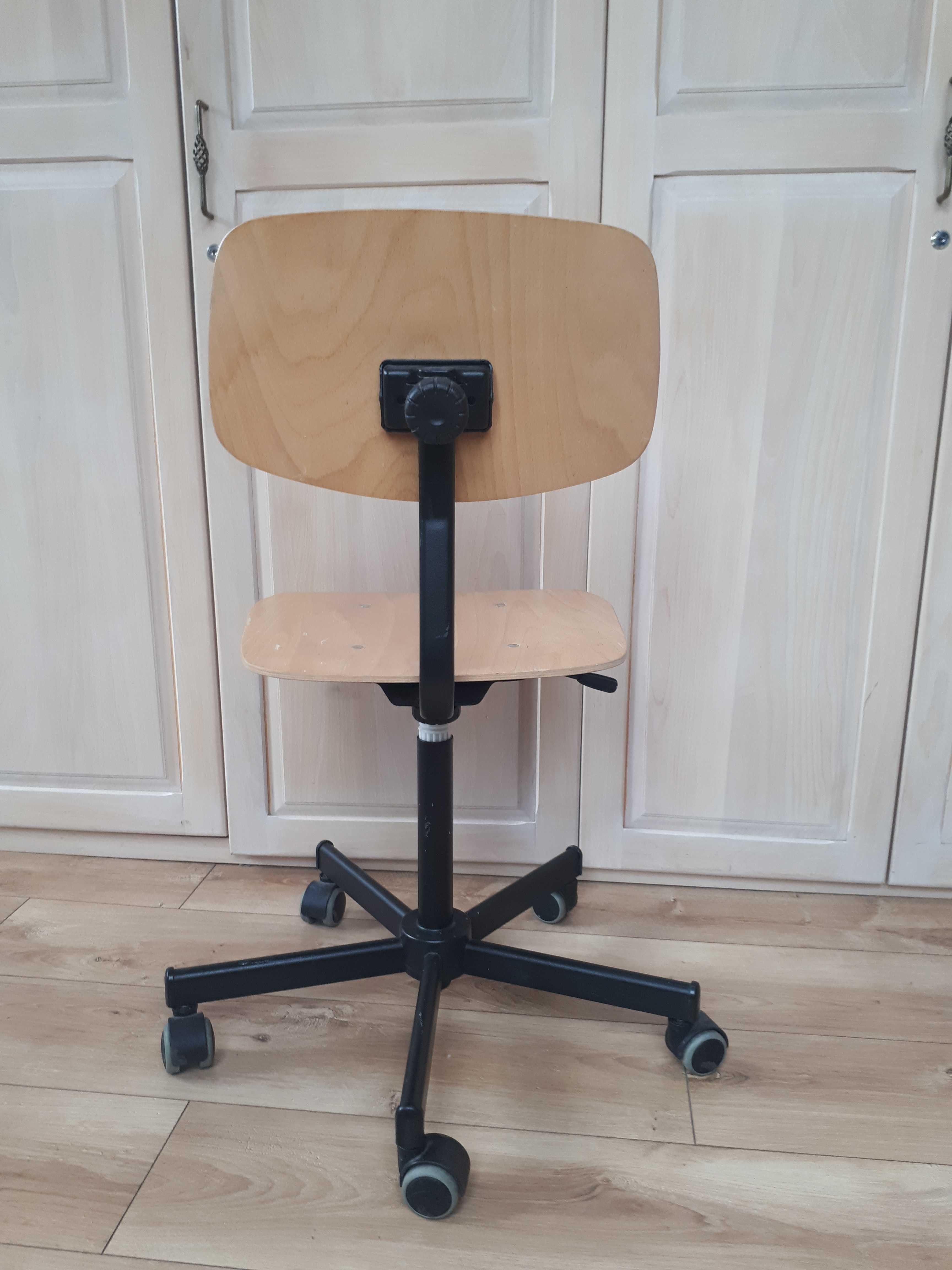 Krzesło, biurko, krzesło obrotowe, drewniane