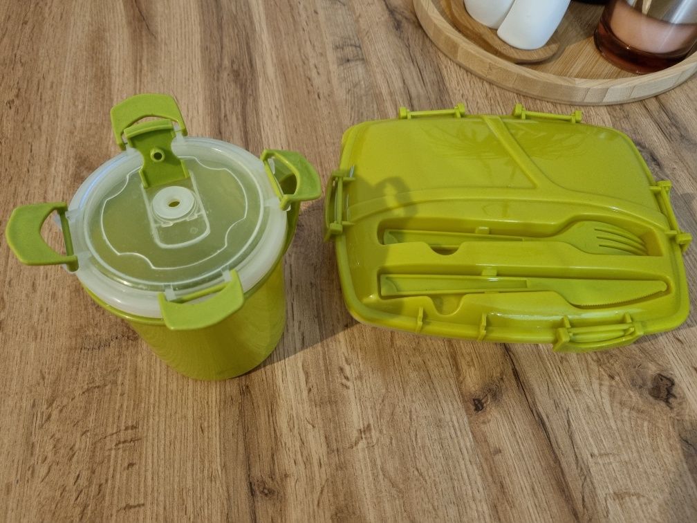 Zielony zestaw lunchbox