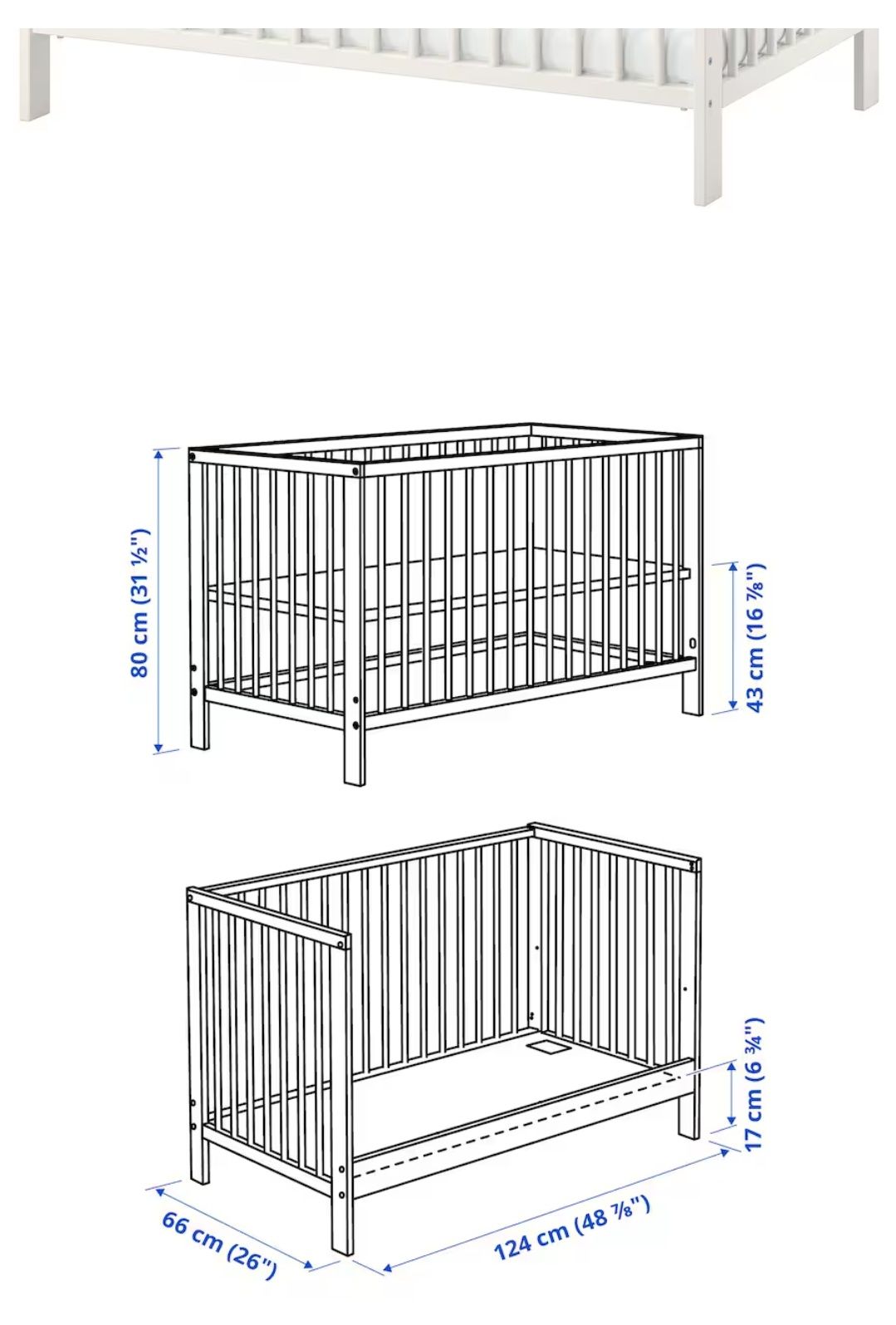 Cama de bebe com colchão