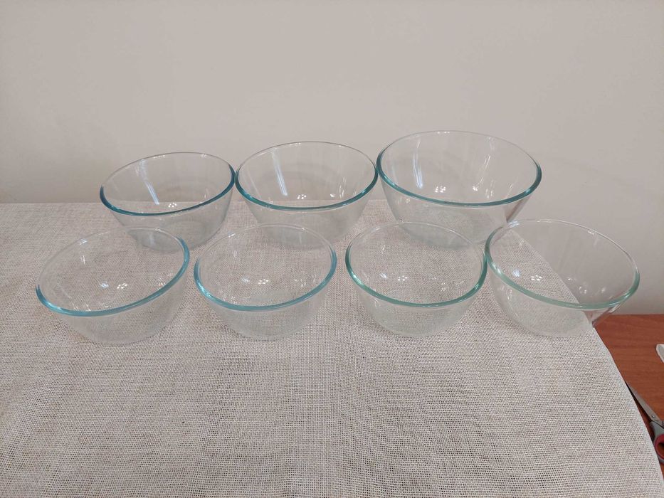 Набір з 7 салатників прозорих